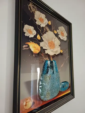 Stunning Floral Art with 3D Elements