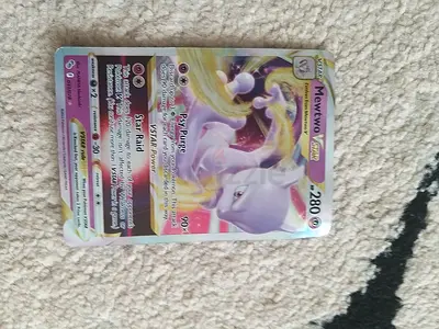 Rare Holographic Mewtwo Vstar Card - Pokémon Collectors Item