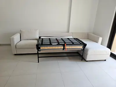 Looks great Condition Ikea Vimle L Shape Bed with Storage
