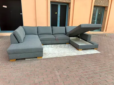 Comfortable L-Shaped Sofa with Storage