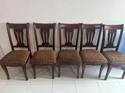 Set of Elegant Wooden Dining Chairs