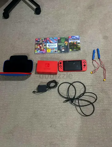 Nintendo Switch Gen 2 With 4 games for sale