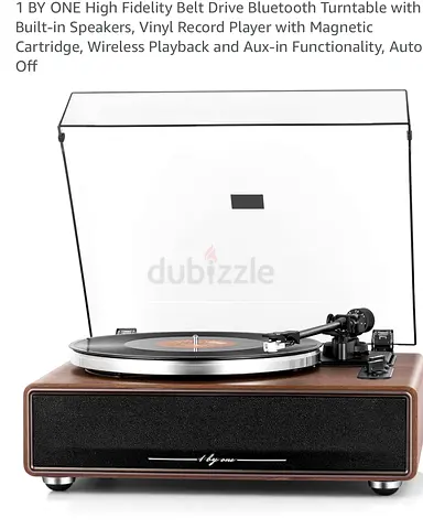 1 by One High fidelity belt drive Bluetooth Bs 020 Turntable