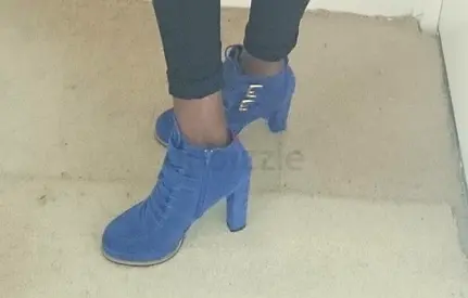 Stylish Blue Ankle Heels