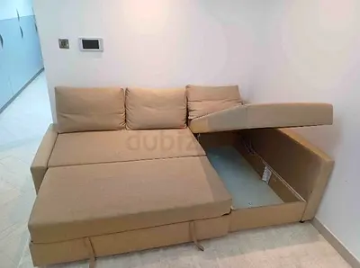 L shape sofa bed with storage