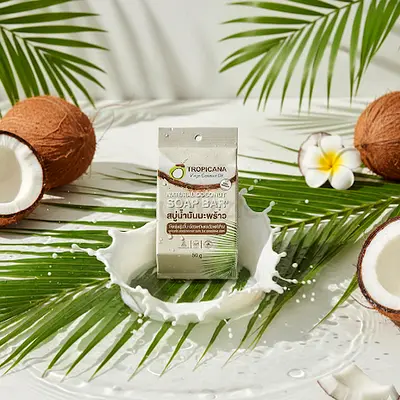 Organic soap Tropicana Natural Coconut Soap Bar - 50g