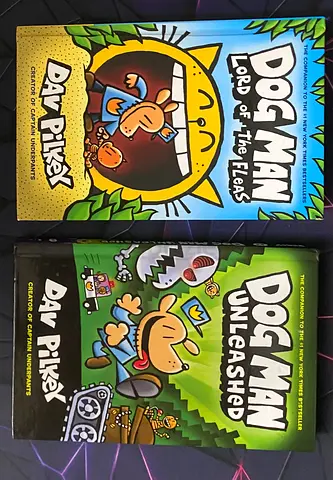 2 Dog Man Books by Dav Pilkey | Misc condition