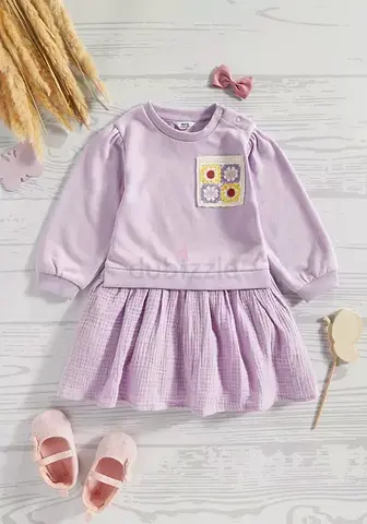 Max brand Cute Lavender Dress for Little Girls