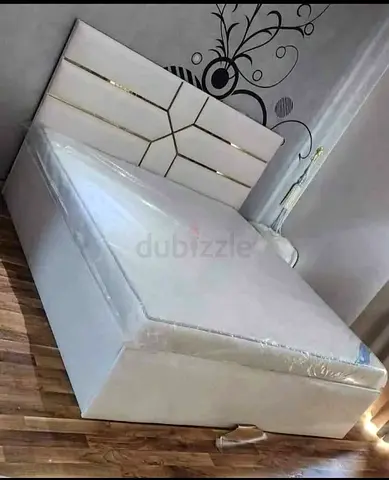 Elegant White Bed with Modern Design