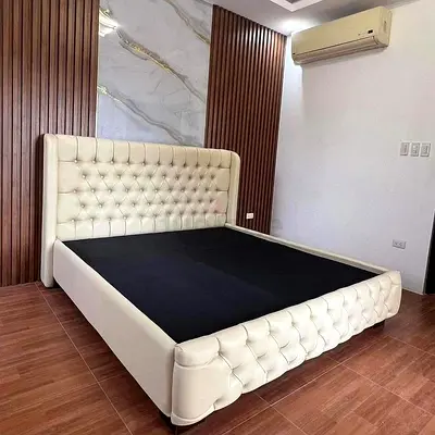 Elegant Upholstered King-Size Bed