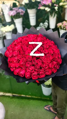 Red Rose Bouquet with customize letters