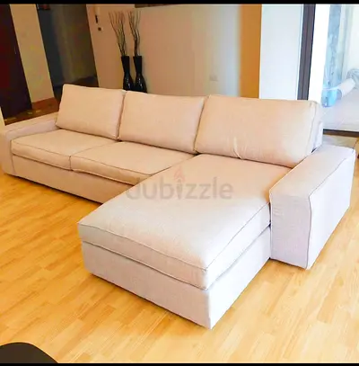 Looking Great Condition IKEA KIVIK L SHAPE SOFA BEIGE