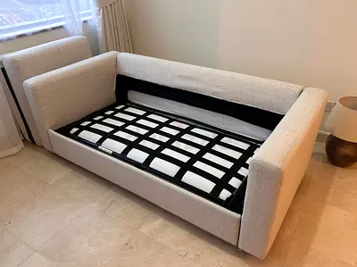 Looks great Condition Ikea Two Seater Sofa bed Beige