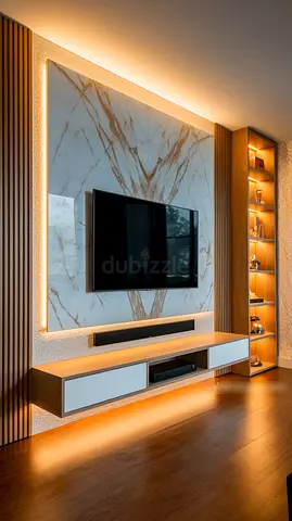 Tv unit design home decor media wall #decor