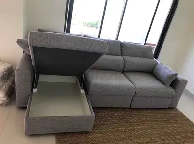 Looks great Condition Ikea Eskelstuna Sofa Bed with Storage