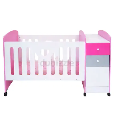 Stylish and Functional Baby Crib with Storage