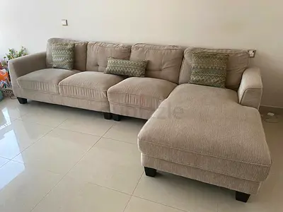 Cozy and Comfortable L- Shaped Sofa pan emirates