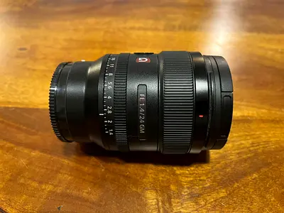 Sony 24mm 1.4 GM wide angle prime lens