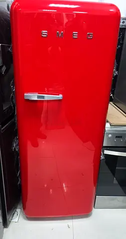 Selling my Smeg fridge, stylish retro design, bold red color,