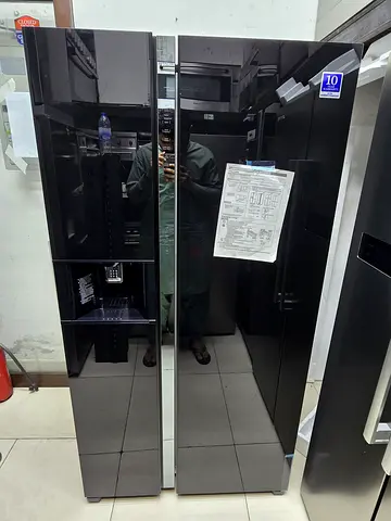 Stylish and Spacious Black Refrigerator for Sale