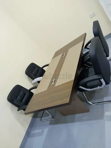 Modern Conference Table with Ergonomic Chairs