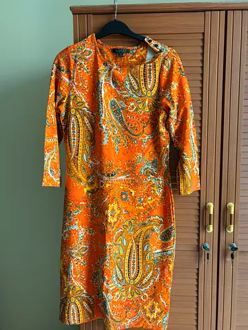 Ralph Lauren Orange Dress