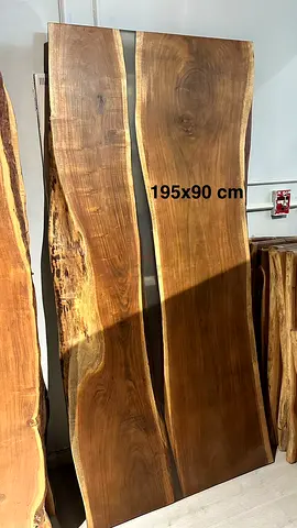 solid wood live edge dinning table