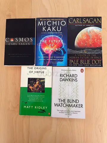 Science, Cosmos  Evolution Books – Carl Sagan, Dawkins, Kaku