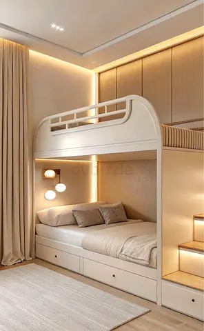 Stylish and Space-Saving Bunk Bed for Kids
