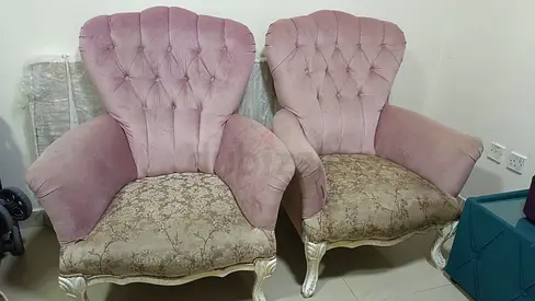 Elegant Pair of Vintage Armchairs