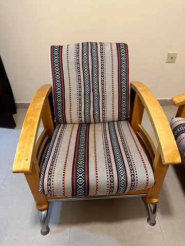 5-Seater Sofa Set with Wooden Frame
