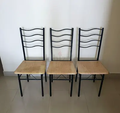 Set of 3 Simple Dining Chairs