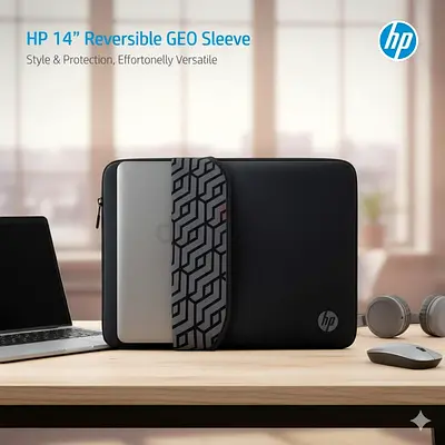HP 14” Reversible GEO Sleeve - Stylish Protection for Your Laptop