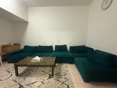 L Shaped Comfortable Sofa with Coffee/Centre Table and carpet