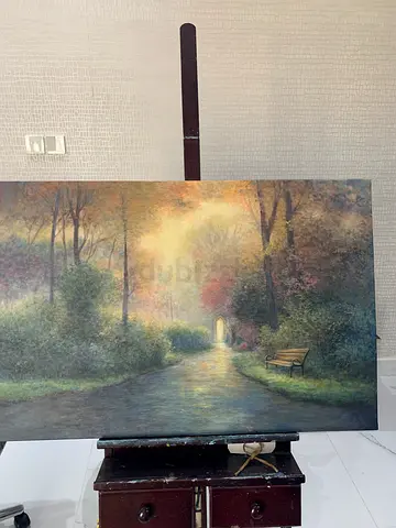 Original painting After the rain; Fine arts