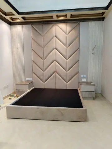 Elegant King Size Bed with Modern Design