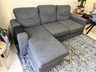 Comfortable L shape sofa 3 seater