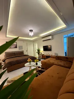 VIP studio apartment for monthly rent in Al Muwaihat area, first occupancy