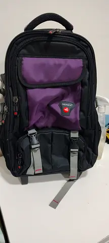 Stylish Purple and Black Backpack