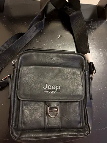 Stylish Jeep Leather Messenger Bag
