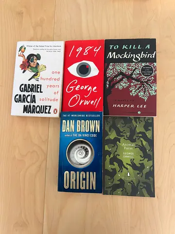 Novels Bundle – García Márquez, Orwell, Harper Lee  Dan Brown