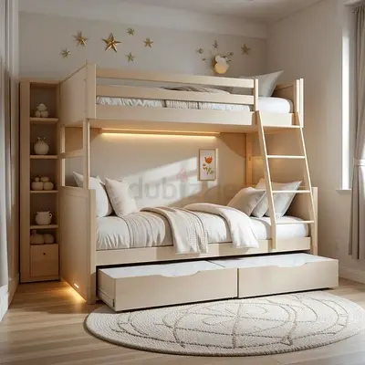Stylish and Spacious Bunk Bed for Kids