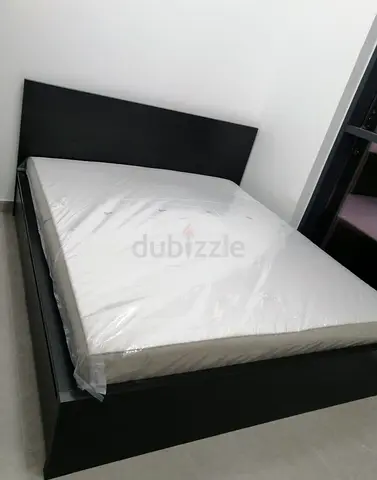 IKEA Malam queen size bed 160/200cm bed with 2 storage drawers underneath  and Ikea mattress