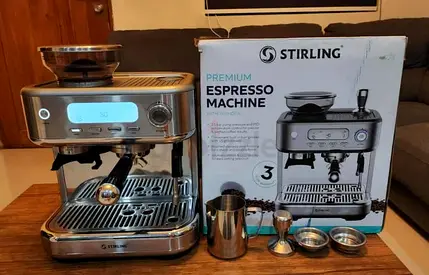 Stirling espresso coffee machine