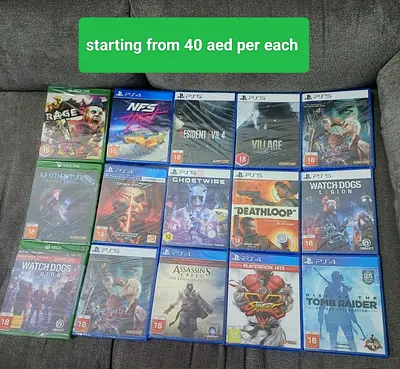 Collection of video games for sale