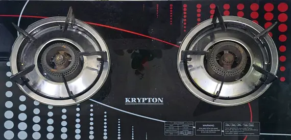 Krypton Gas Stove with Two Burners - Efficient Cooking Solution