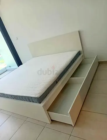 Modern Upholstered Bed with Storage