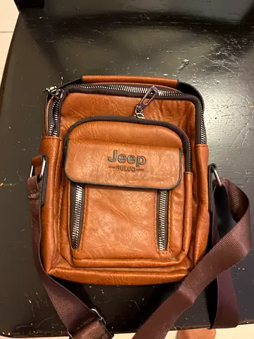 Stylish Jeep Brown Crossbody Bag