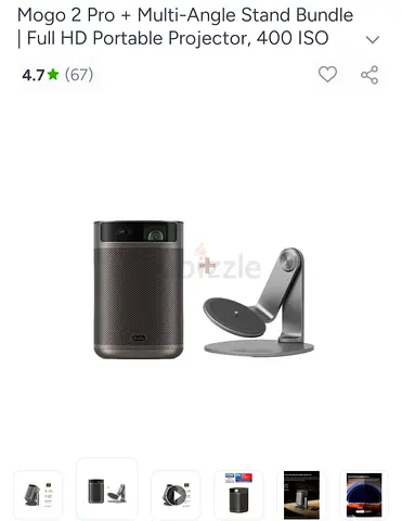 Almost Brand New XGIMI MoGo 2 Pro Portable Projector + Multi Angle Stand For Sale