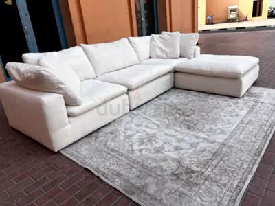 Premium Quality Marina Home feather filled Sofa with footstool